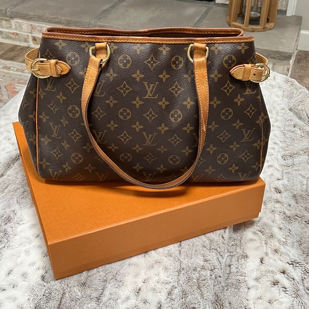 Louis Vuitton Batignolles Handbag Monogram Canvas Horizontal